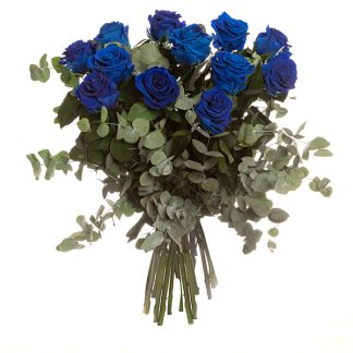 Ramo 12 rosas azules - Mucho más que flores